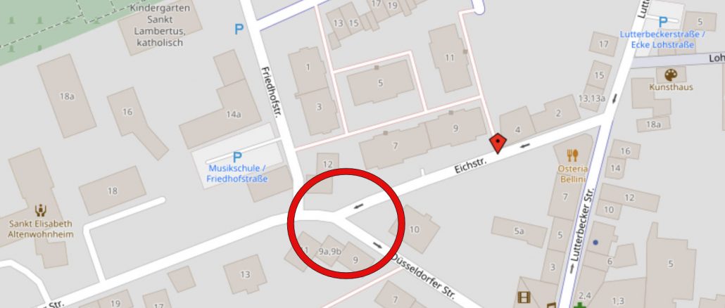 Eichstraße nur Rechtsabbieger